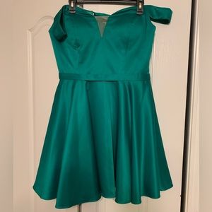 Green formal dress